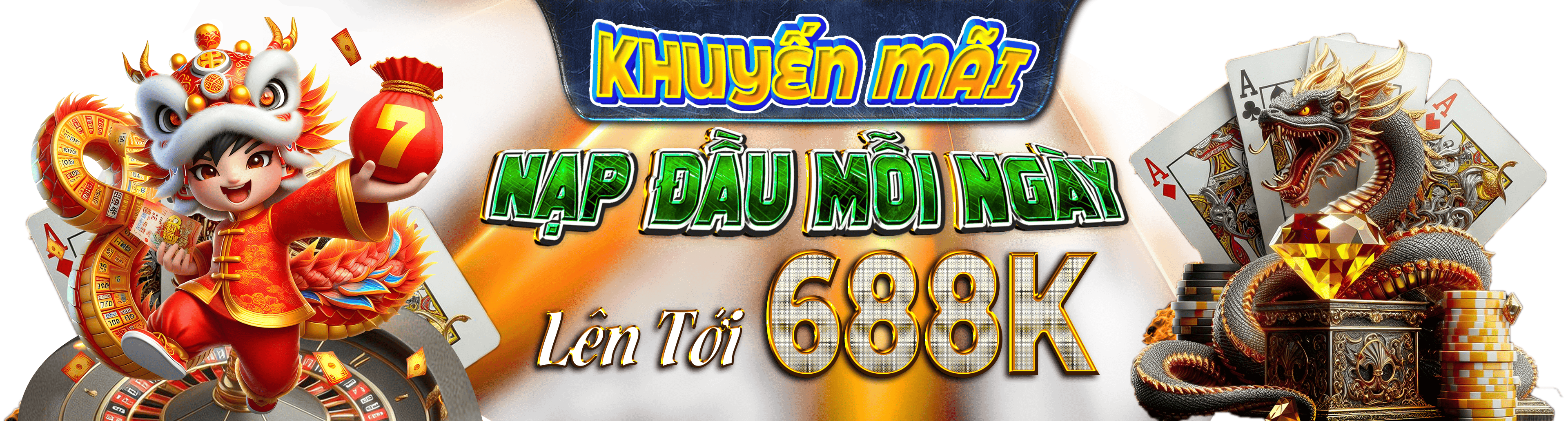 banner khuyến mãi nạp đầu LUCK8